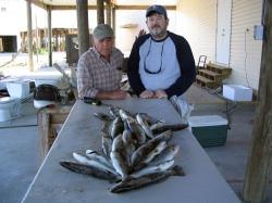 Sonny and Fred with a nice mess of trout